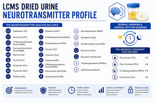 Advanced Mood, Stress, Sleep and Wellness Test | Neurotransmitter and Saliva Hormone Test Analysis