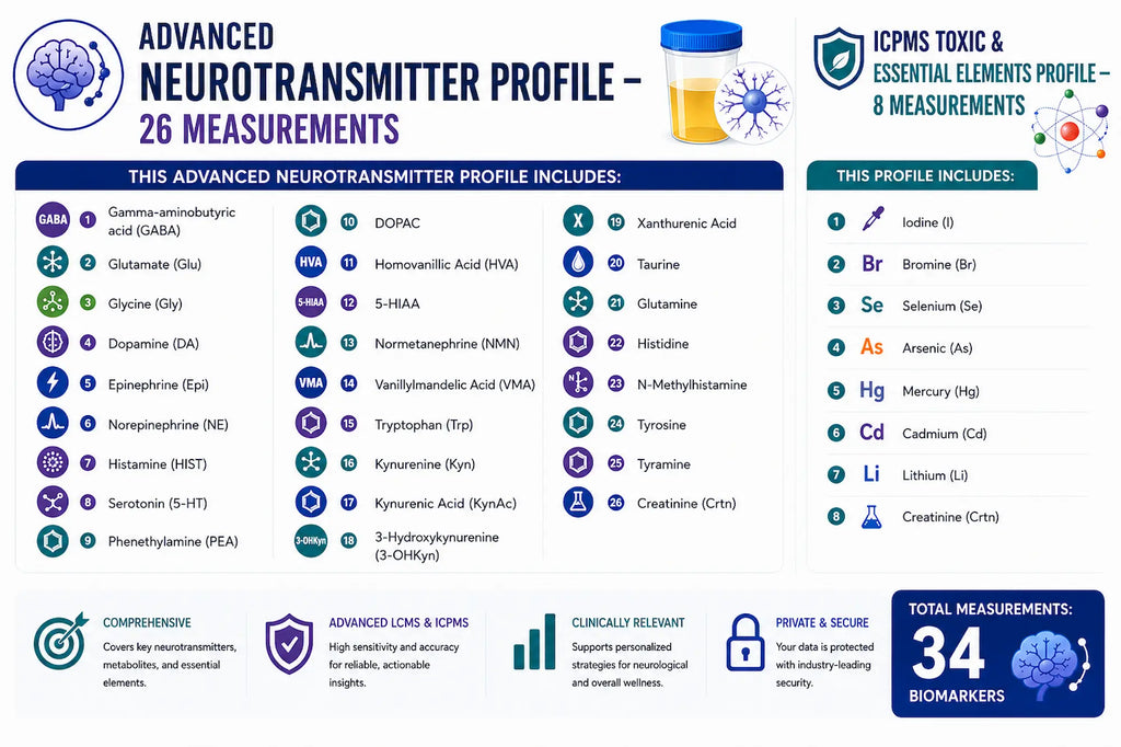 Brain Chemistry and Toxic Metals Test | Advanced Neurotransmitter and Toxic Elements Test